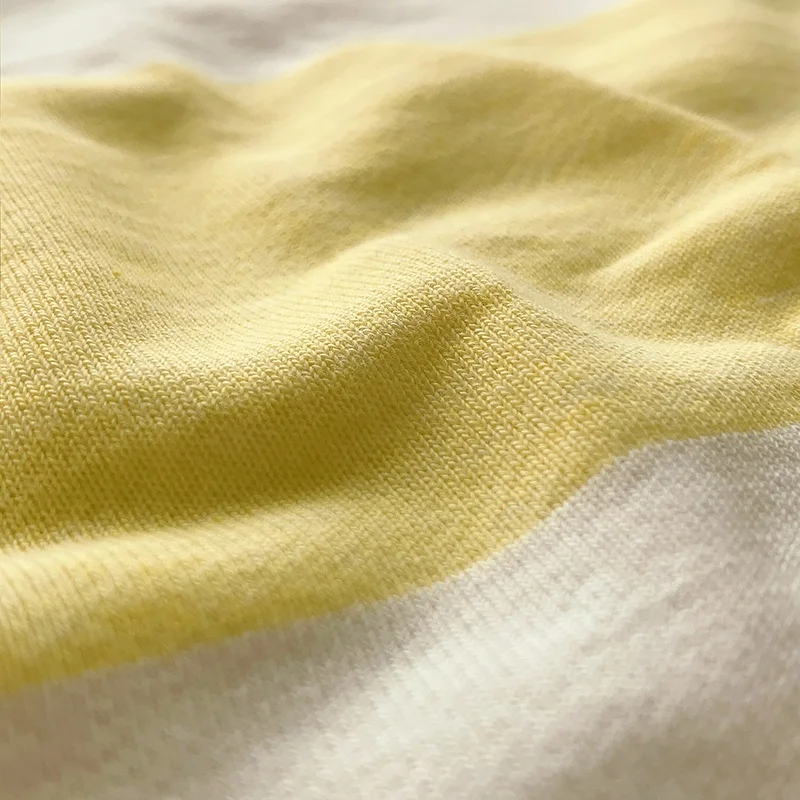  В широкую полоску 55% polyester42 % cotton3 искусственный шелк Классический Морской стиль высокое качество актуальная распродажа небольшая микс цветная французская махровая трикотажная