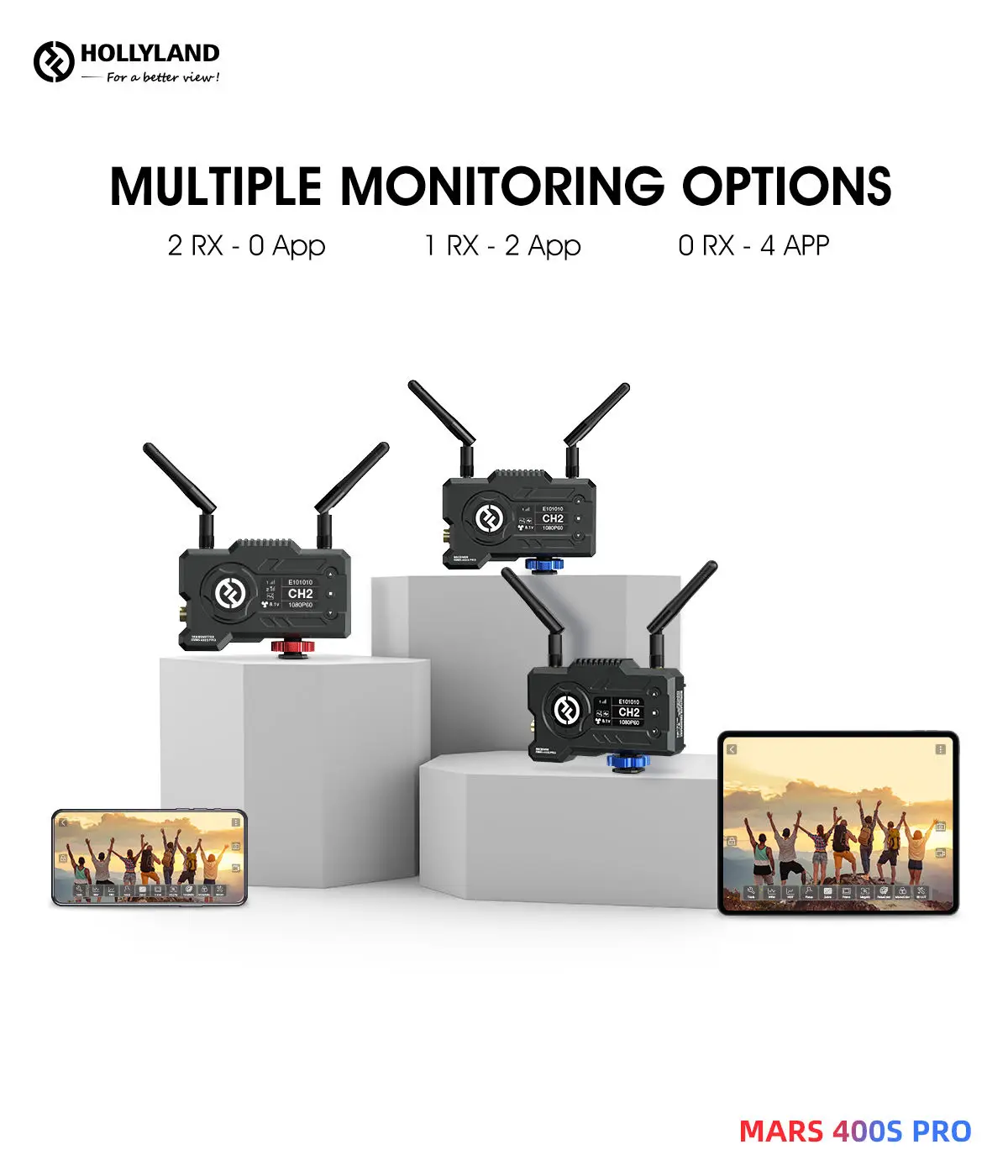 Hollyview MARS 400S PRO Wireless Video Image Transmission System Hollyview Mars 400 s Pro