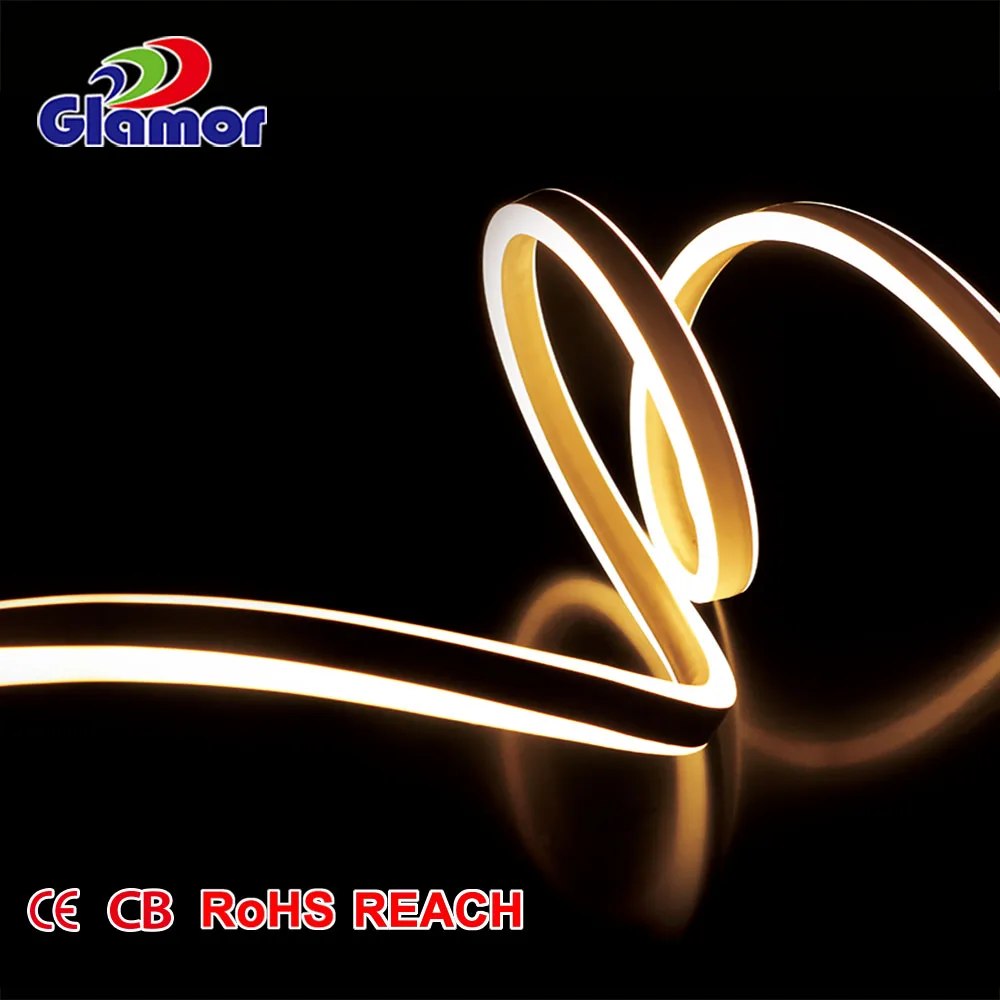 High safety non-toxic PVC pure copper wire bar counter KTV advertising motif 6mm led neon flex 12v