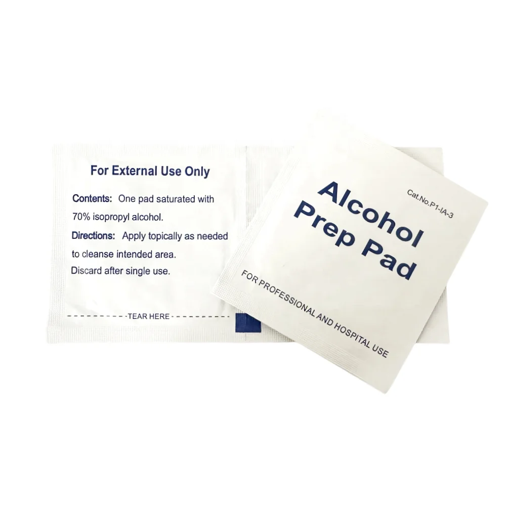 Medical Sterile Disposable Cleaning Alcohol Prep Pad Swab 70% Isopropyl Alcohol Pads