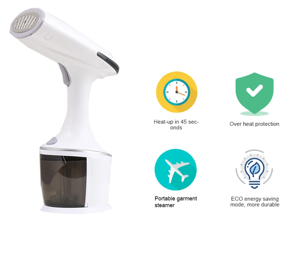 SP600  flat Golden lightweight mini travel portable fabric steamer