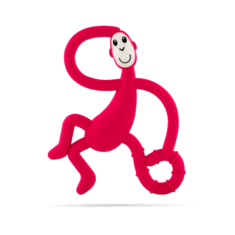 Monkey Shape BPA Free Silicone Teether For Baby