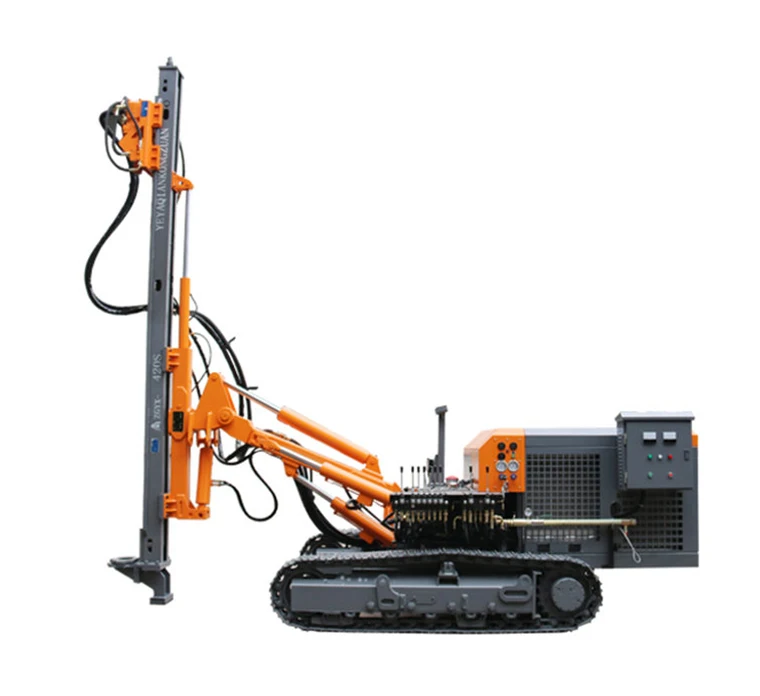 Dual power pack track mounted pneumatic dowh the hole anchor drilling rig machine ZGYX-420S