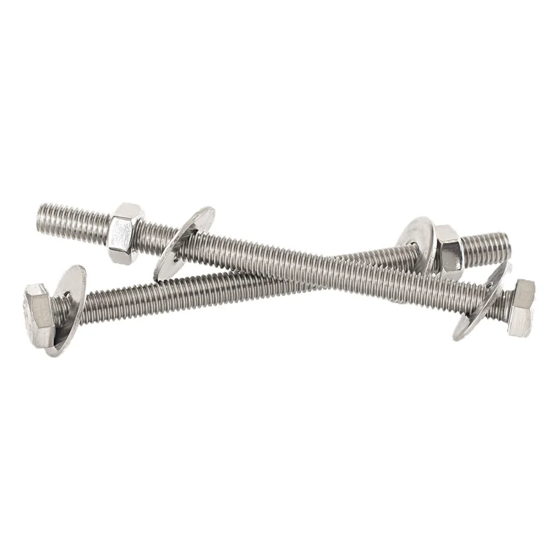 SS 304 Stainless Steel Long Thin Extended Hexagon Bolt M3 M4 M5 M6 M8 M12 M10 X 160mm Extra Thread Hex Head Bolts