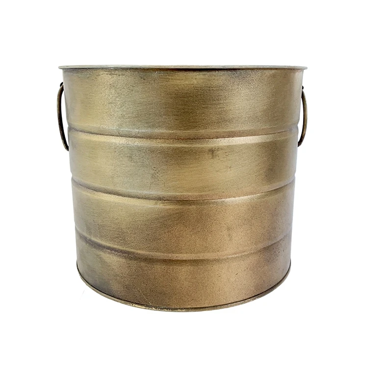 Large gold stainless ice bucket 30cm*28cm*25cm 9l ice bucket for party