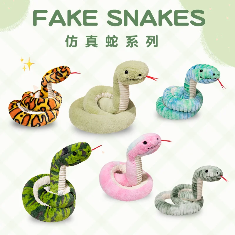 Happy New Year year of snake Gift Stuffed Animal Toys Merry Christmas Company Gift Pillow Plush Toy