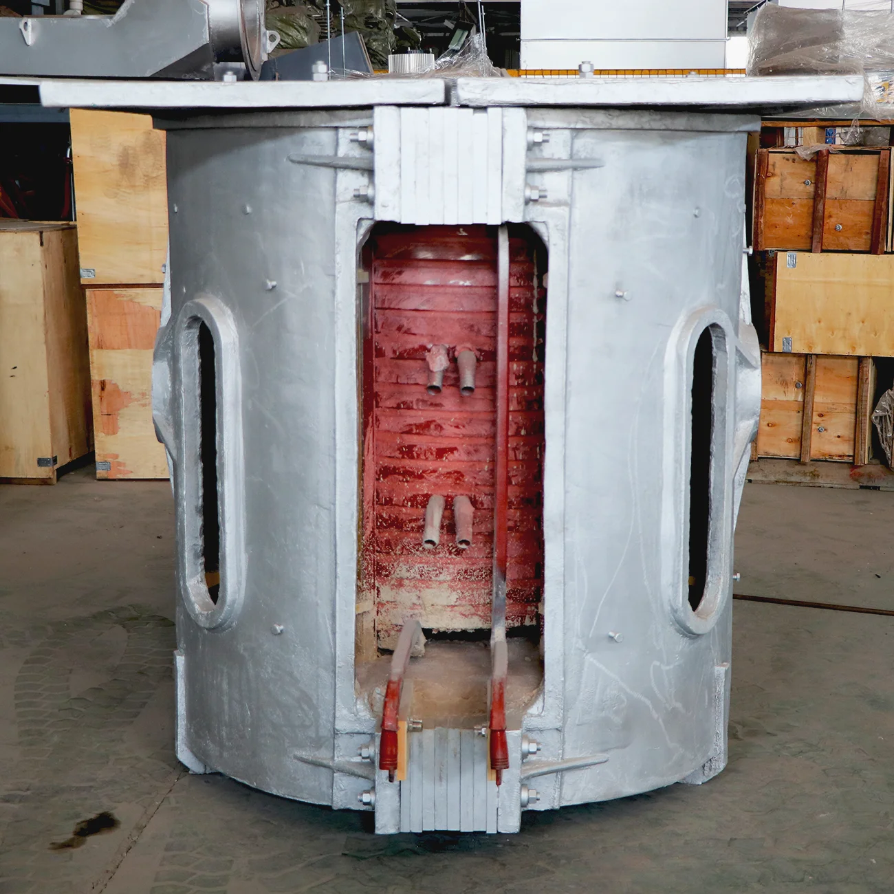 1 Ton Melting Furnace Induction Furnace Electric Steel Induction Furnace