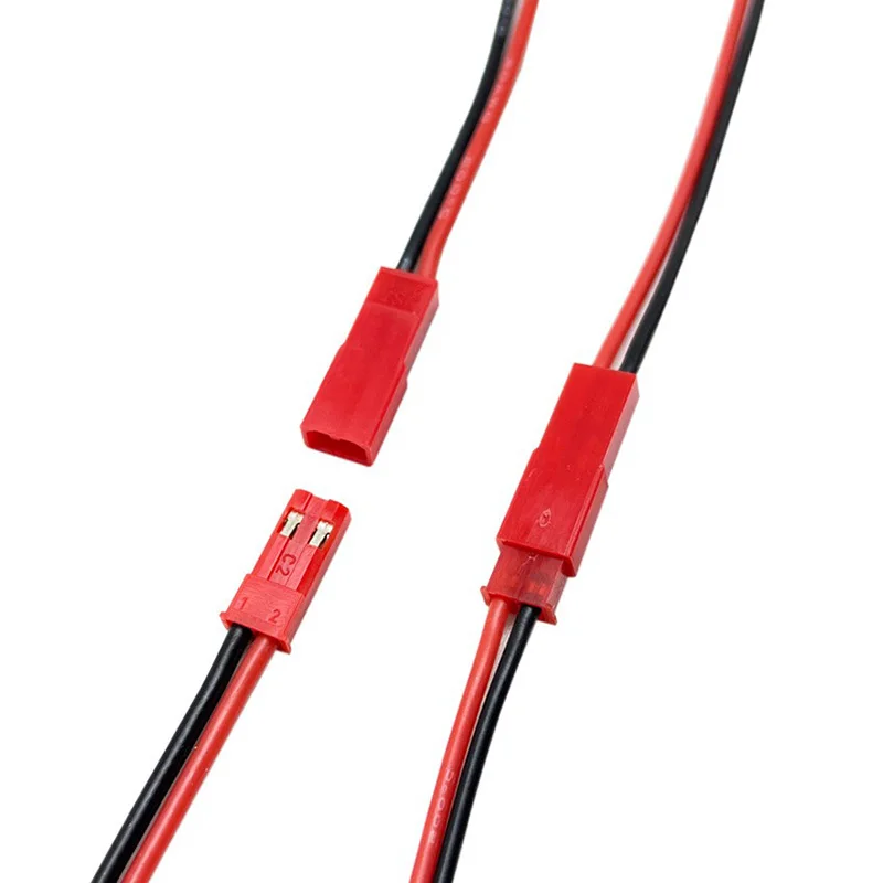 RC Toys Helicopter JST Wire Plug with Male and Female 2.54mm Red and Black Silicone Wire Customized Cable Length