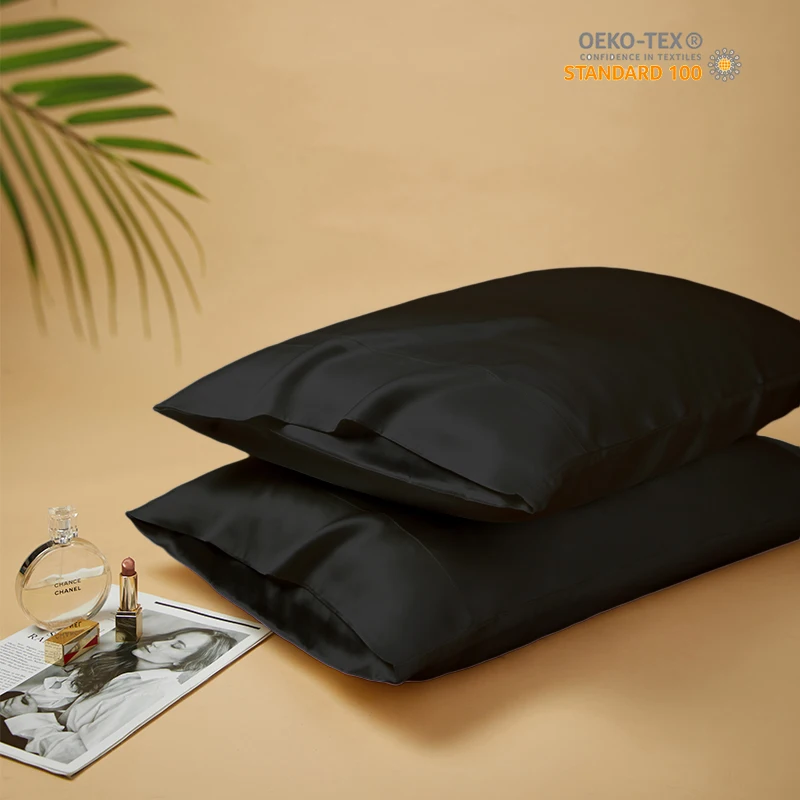 100% Mulberry Silk Pillowcase silk silk 19mm simple plain color envelope pillowcase pillow bag strength factory