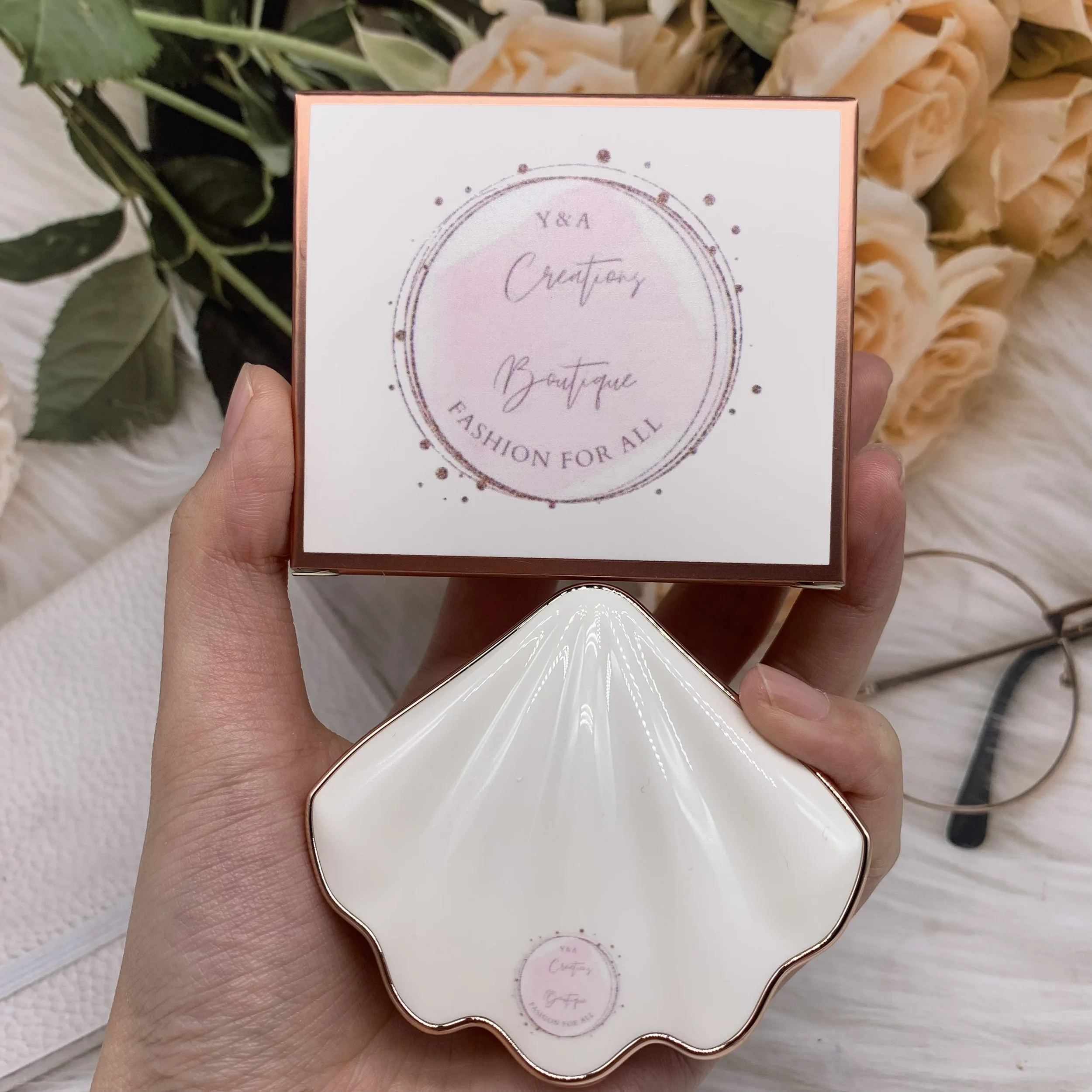 2022 New Design In Stock Waterproof Custom logo Package vegan Highlight Blush Powder Palette Blusher Private Label Blush