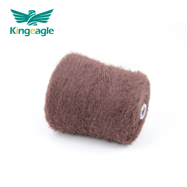 Kingeagle Brand ODM 100% Nylon Hairy Mink 7nm 2cm Feather Yarn