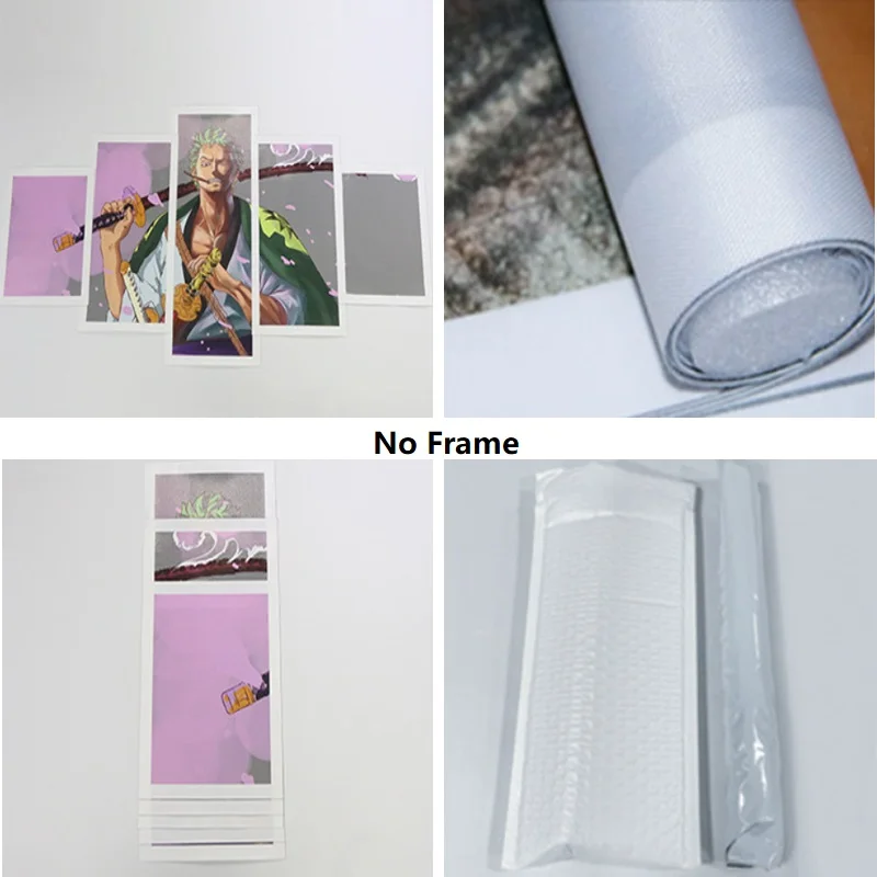 5 панелей большие размеры печать на холсте картина Будды постеры домашний декор настенное искусство