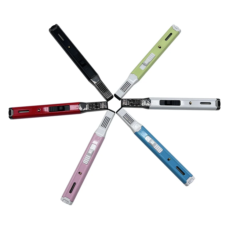 Аксессуары для курения на заказ Бутановая многоразовая мини-зажигалка для сигарет ветрозащитная струйная газовая зажигалка