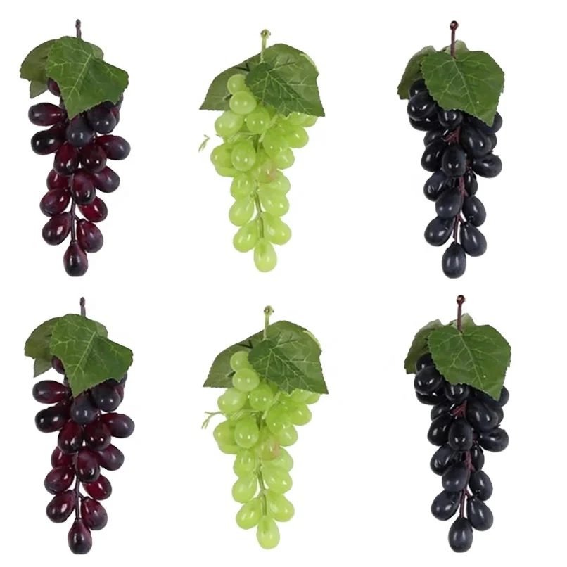 New Design Artificial Fruit artificial Grape REALISTIC ARTIFICIAL GRAPE CLUSTERS RUBBER