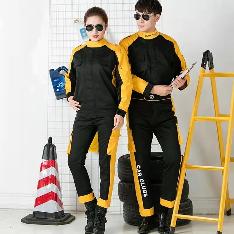 Customization work wear cotton polyester mechanic overalls work wear long sleeve car repair uniform