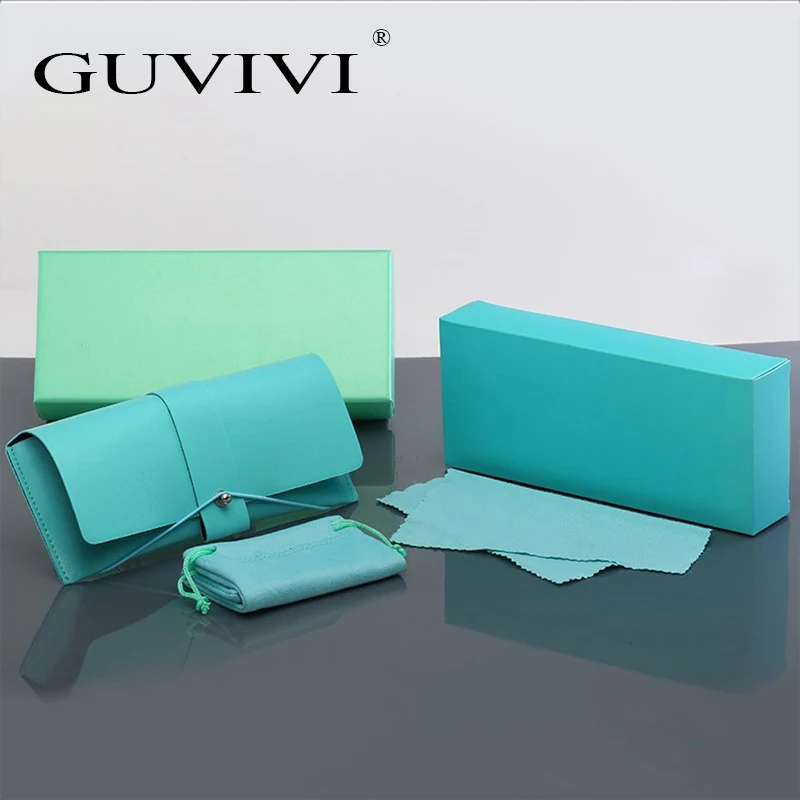 GUVIVI, оптовая продажа, Модный Цветной Чехол для очков, складной чехол для солнцезащитных очков, Чехол для очков из искусственной кожи с пользовательским логотипом