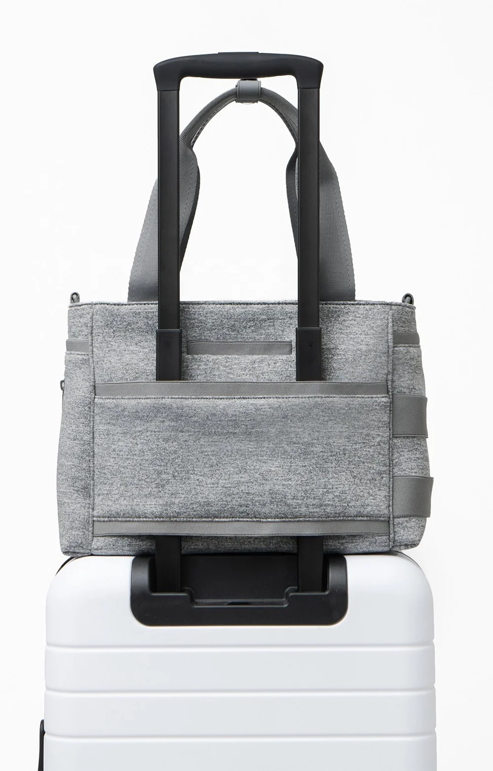 Серая неопреновая сумка-тоут для подгузников, вместительные детские сумки для женщин, водонепроницаемые сумки для подгузников с пеленальным ковриком и салфеткой