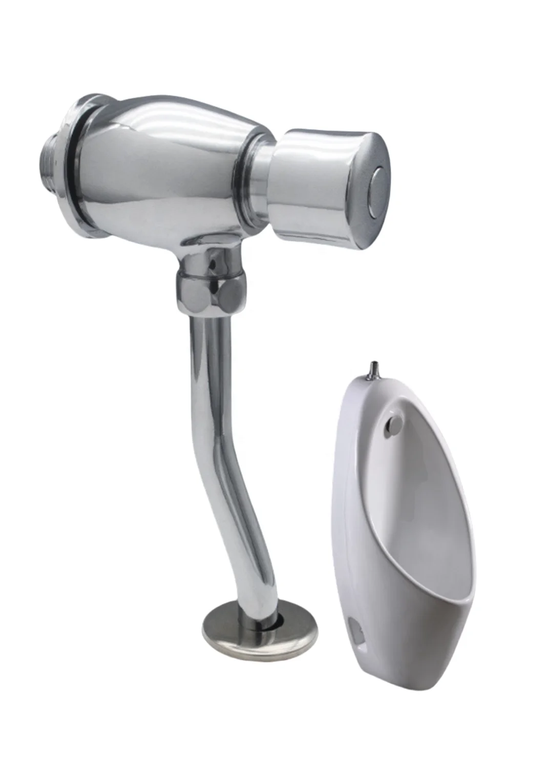 JINGJIANG -Copper manual push button water urinal flush valve