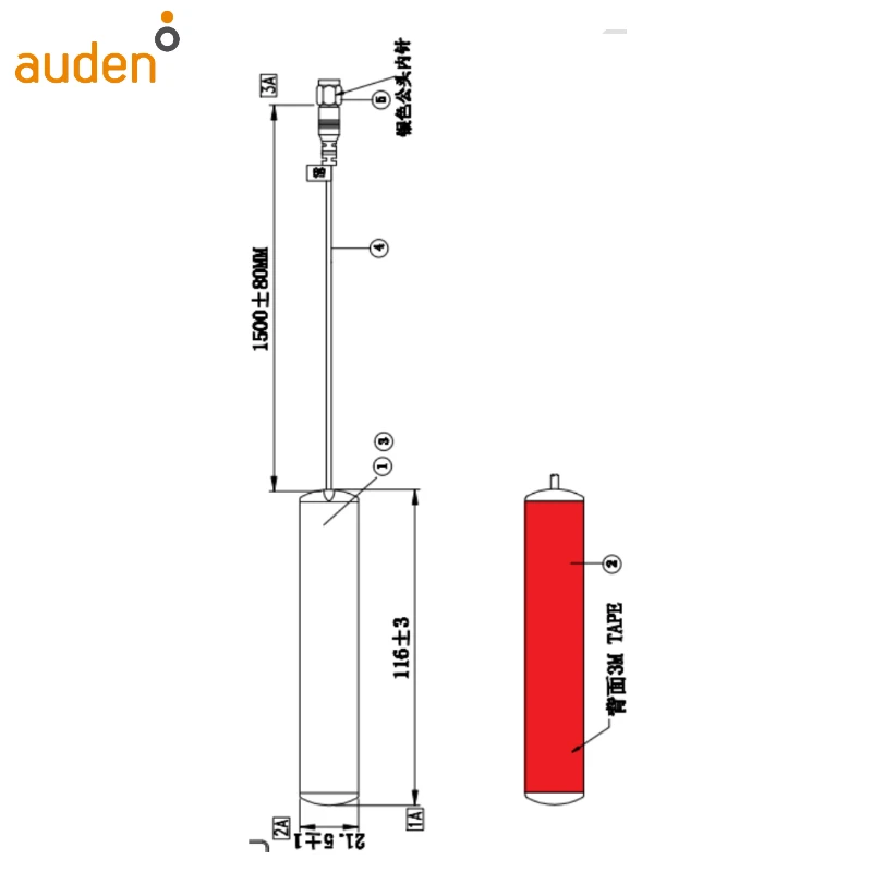High Gain 600-6000Mhz External 4G 5G Antenna RG174 Cable SMA Connector 4G 5G Antenna