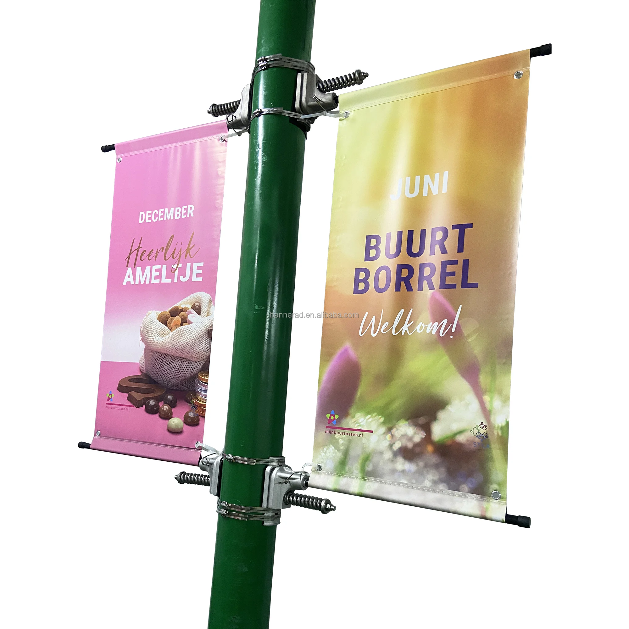 fibreglass street banner stand