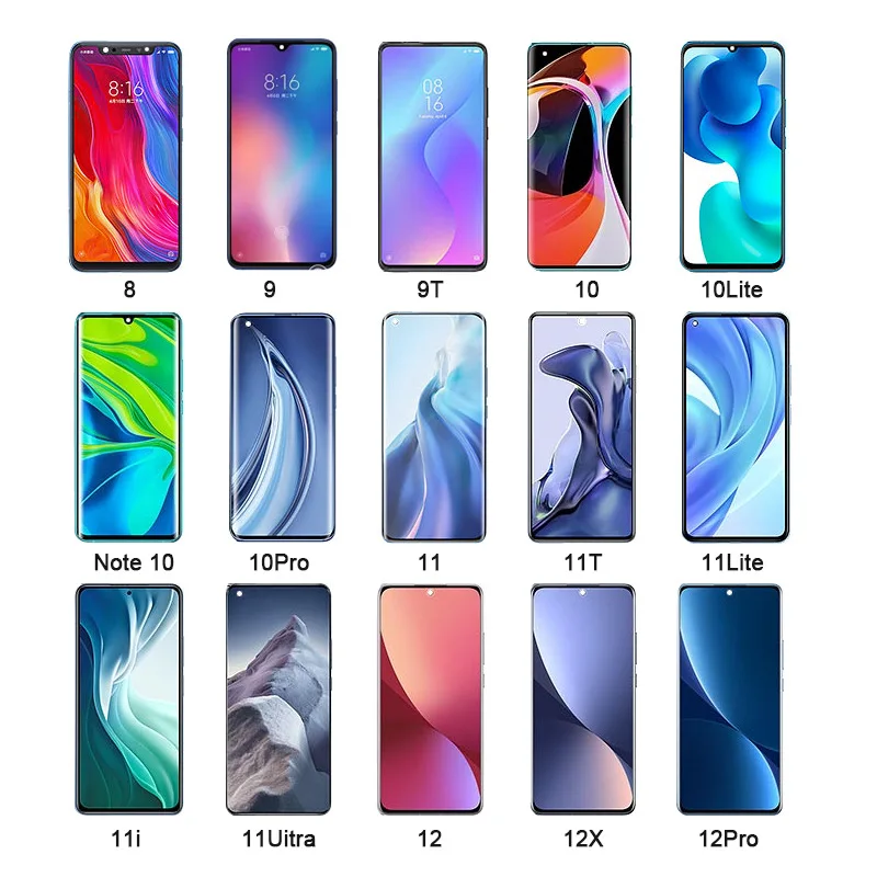 Lcd manufacturer smartphone touch lcd screen replacement for XIAOM lcd for XIAOMI MI 8 9 9T 10 11 Lite 10 12 11T 11i 11 display