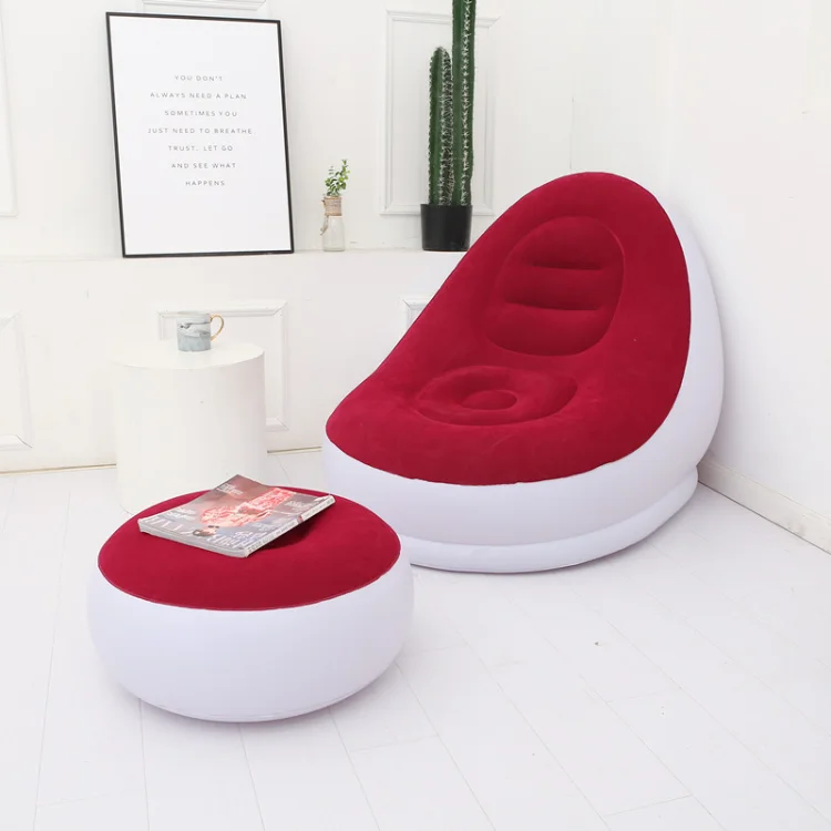 Mini Lazy Red Circular Green White Double Cheap Inflatable Sofa