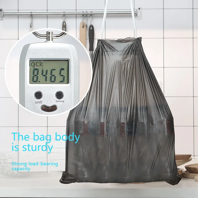 Manufacturer Wholesale Heavy Duty 42-Gallon Black Contractor Plastic Trash Bag 20 Pack Disposable Large Bags Customizable Big