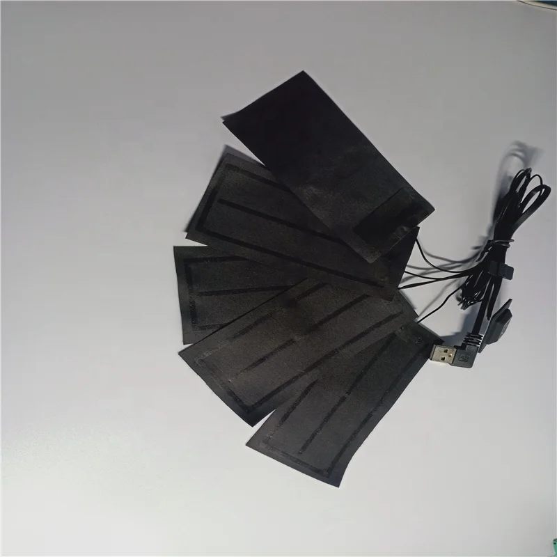 2021 Far Infrared 7.4V 12V battery powered heating pad for clothes shoes gloves