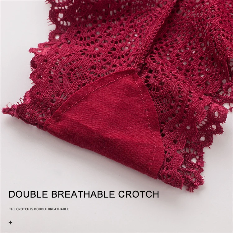 Женские модные трусики без шнурков удобные дышащие хлопковые пикантные розовые для девочек кружевные трусики-стринги