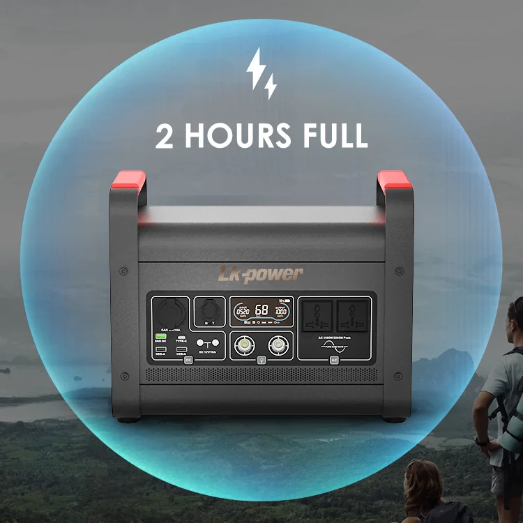 1000 Watts Power Station 1Kwh Mobile Solar Generator 220V Portable Power Bank Dc