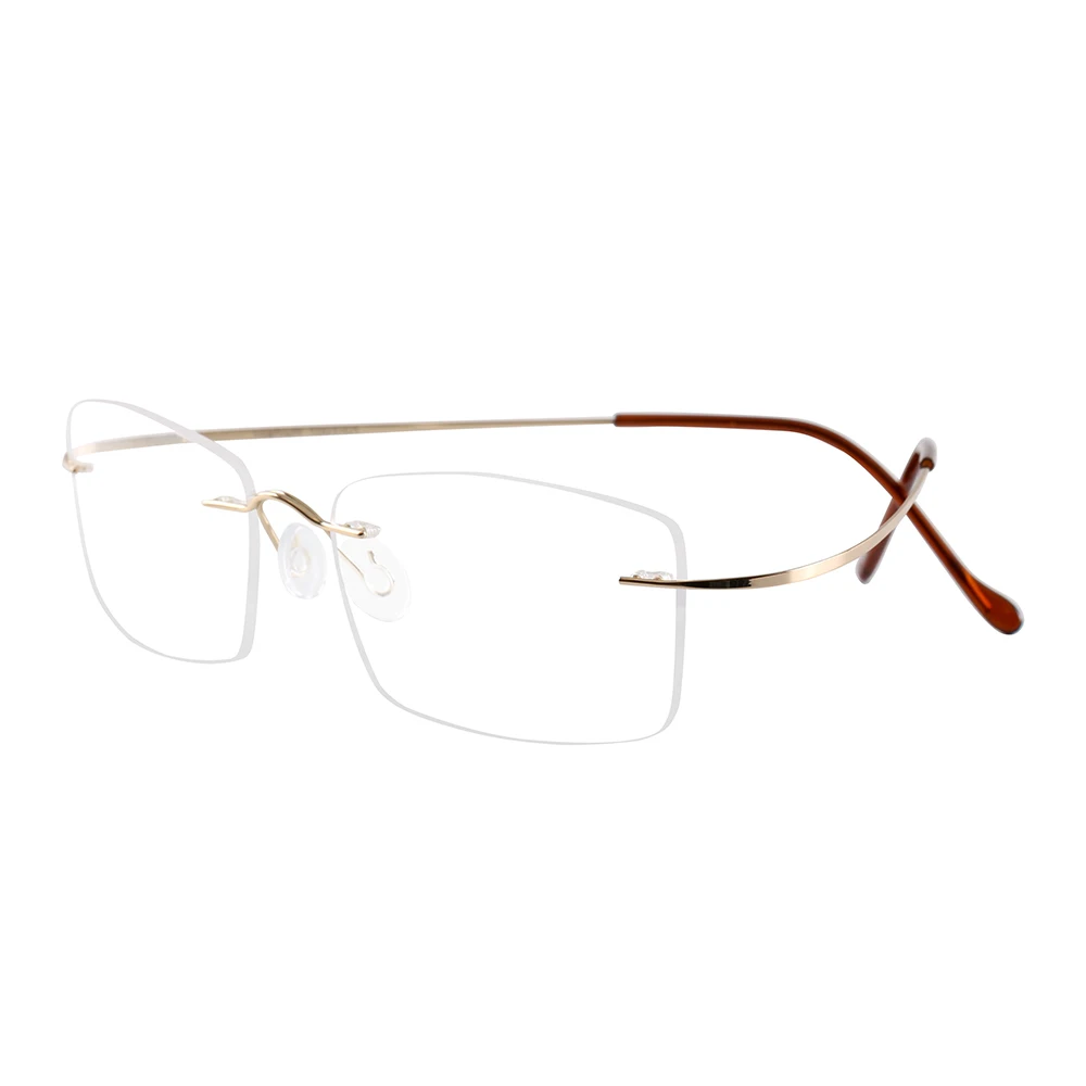 1001 frameless rimless flexible titanium eyeglasses