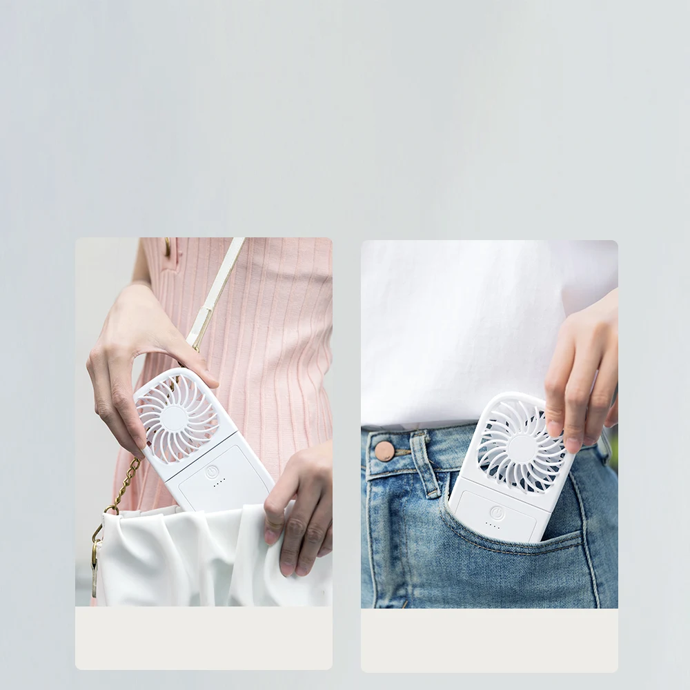 Electric Mini Necklace Wearable Hands-Free Cordless Personalized Outdoor Portable Summer USB Hanging Cooling Hanging Neck Fan