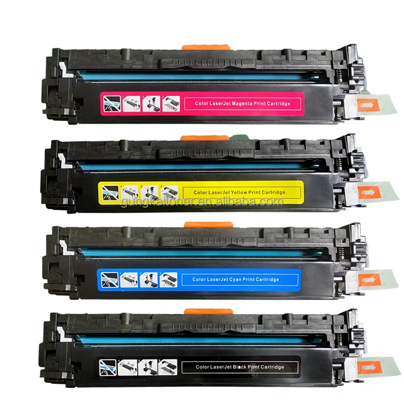 compatible toner cartridge for HP 125A CB540A CB541A CB542A CB543A use in Color Laserjet CP1215 CP1515n CP1518ni CM1312nfi