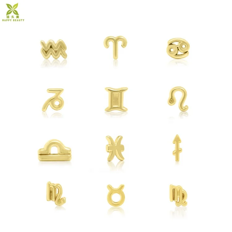 Fashion new designs jewelry gold plated multi shapes small stud earring set