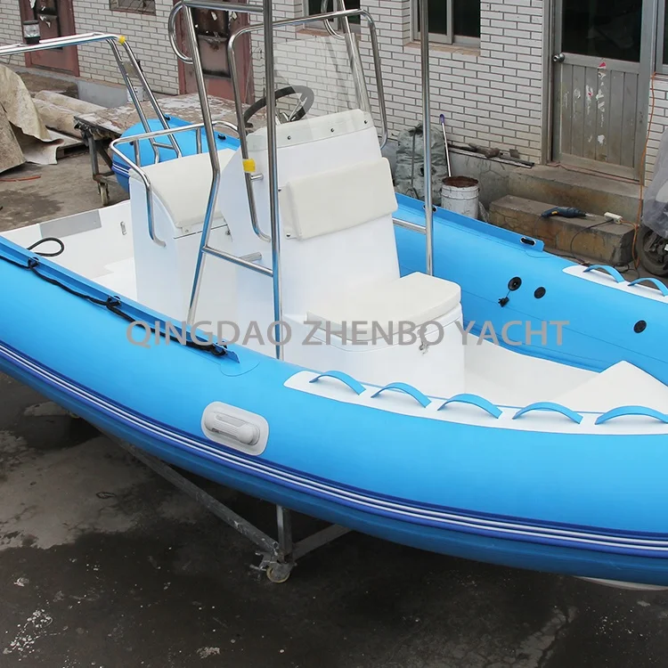 rib boat with CE certificate hot welded Hypalon 540cm rigid inflatable boat fiberglass hull