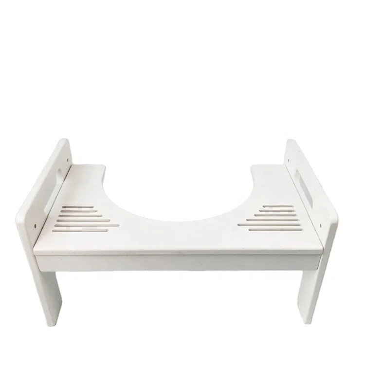 Поставка от производителя-ванная комната регулируемый Бамбука, белая Туалетная шаг стул складной туалетный стульчак squatty горшок