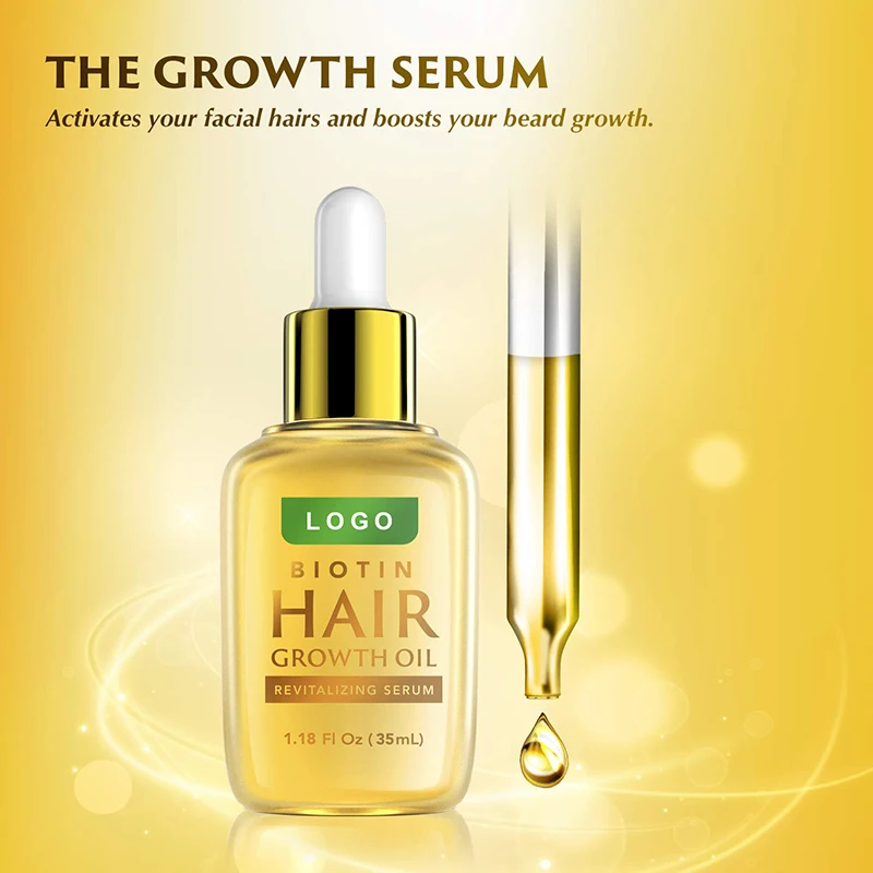 Private Label Natural Aloe Vera 7 Days Ginger Biotin Castor Fast Hair Growth Oil For Woman