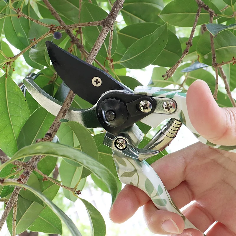 Woman Aluminium Metal Floral Printed Garden Hand Tools Set With Trowel Fork And Pruner as a Nice Gardening Gift  for women