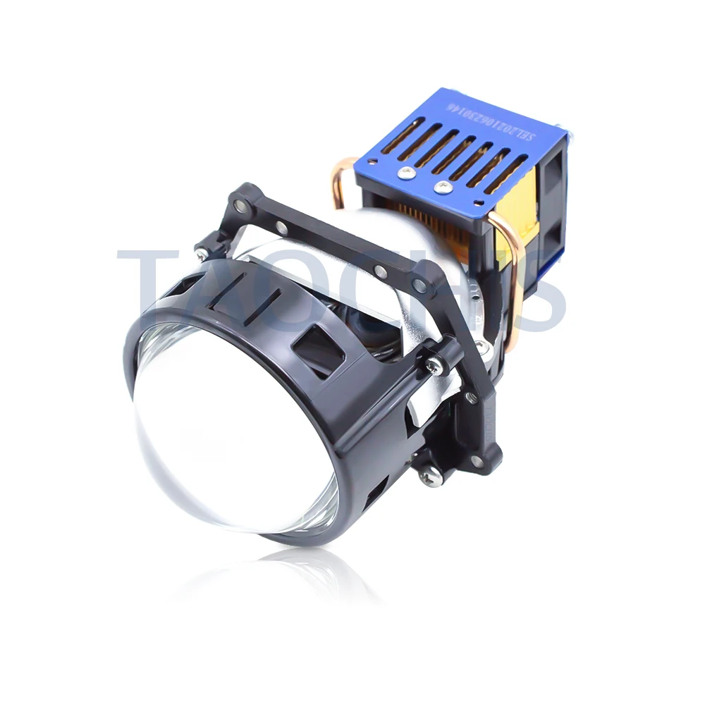 TAOCHIS Car Auto headlamp 3.0 inch bi led projector lens headlight 6000K universal LED headlamps with long distance 600 meters