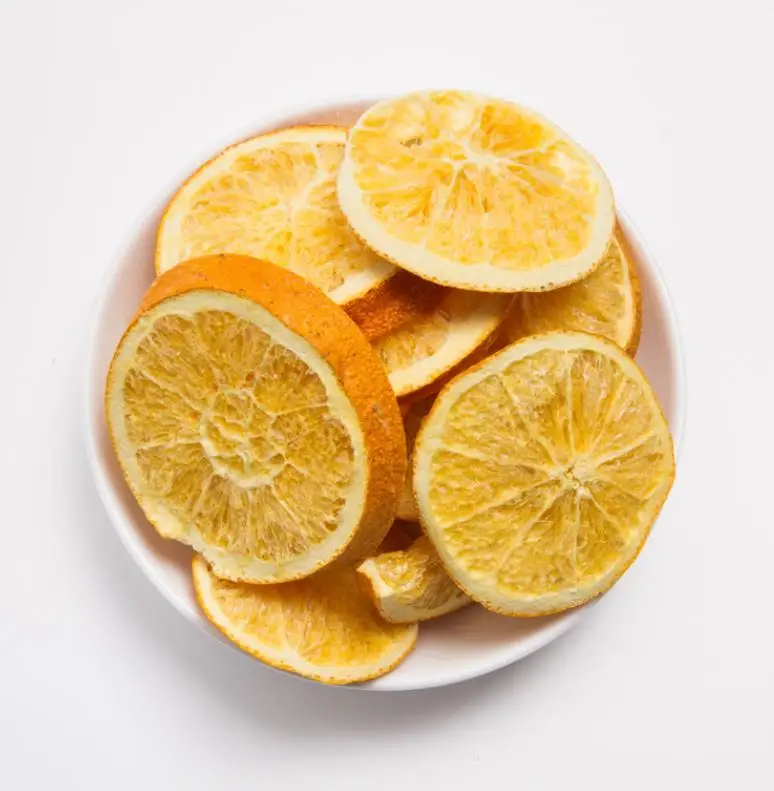 High quality No additives Crispy Freeze Dried Orange Slices FD Orange fruits for tea or chocolate in loose wholesale