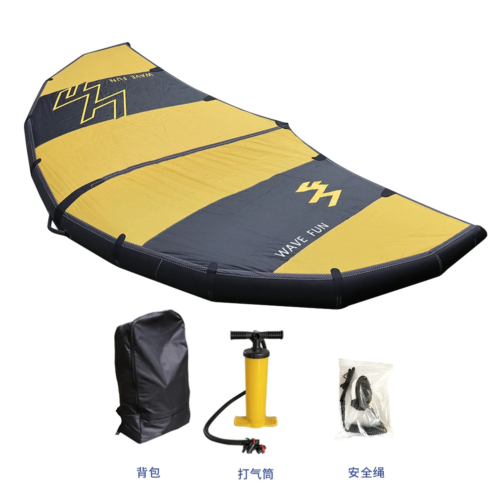 Wavefun Blue with Black High Density Material Board Surfing Kitesurfing Inflatable Windsurf Sail Kitesurf Wing