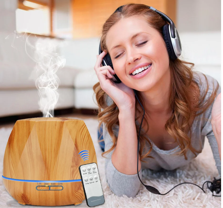 
Diamond Diffuser Design Big Mist Spray Electric Essential Oil Diffuser 500ML Ultrasonic Aroma Diffuser Remote Control wireless 