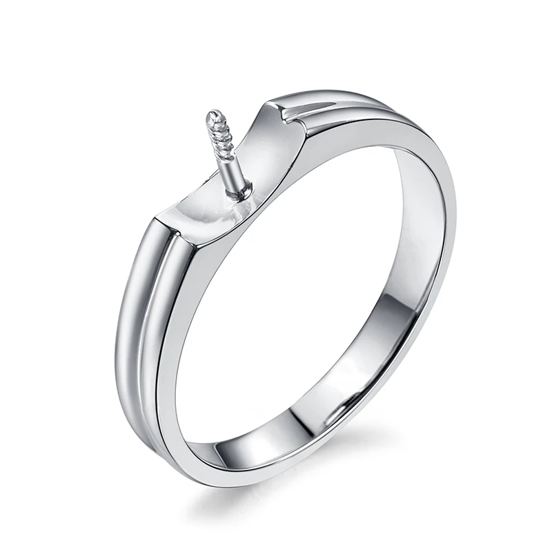 Simple style jewelry 925 sterling silver rings mounting classical special eternity pearl ring for women