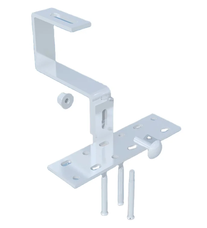 sus304 steel solar l foot tile roof hook mounting bracket  for pv solar panel