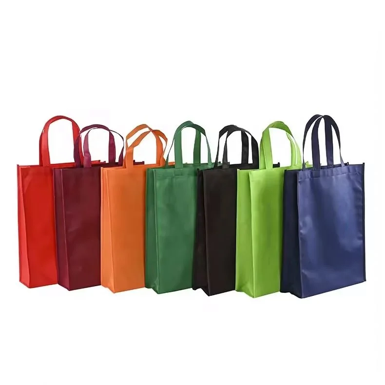 Wholesale High Quality Eco Friendly Cheap Price Colourful Non-Woven 80G 90G Shopping Tote Bags With Custom Logo And Size