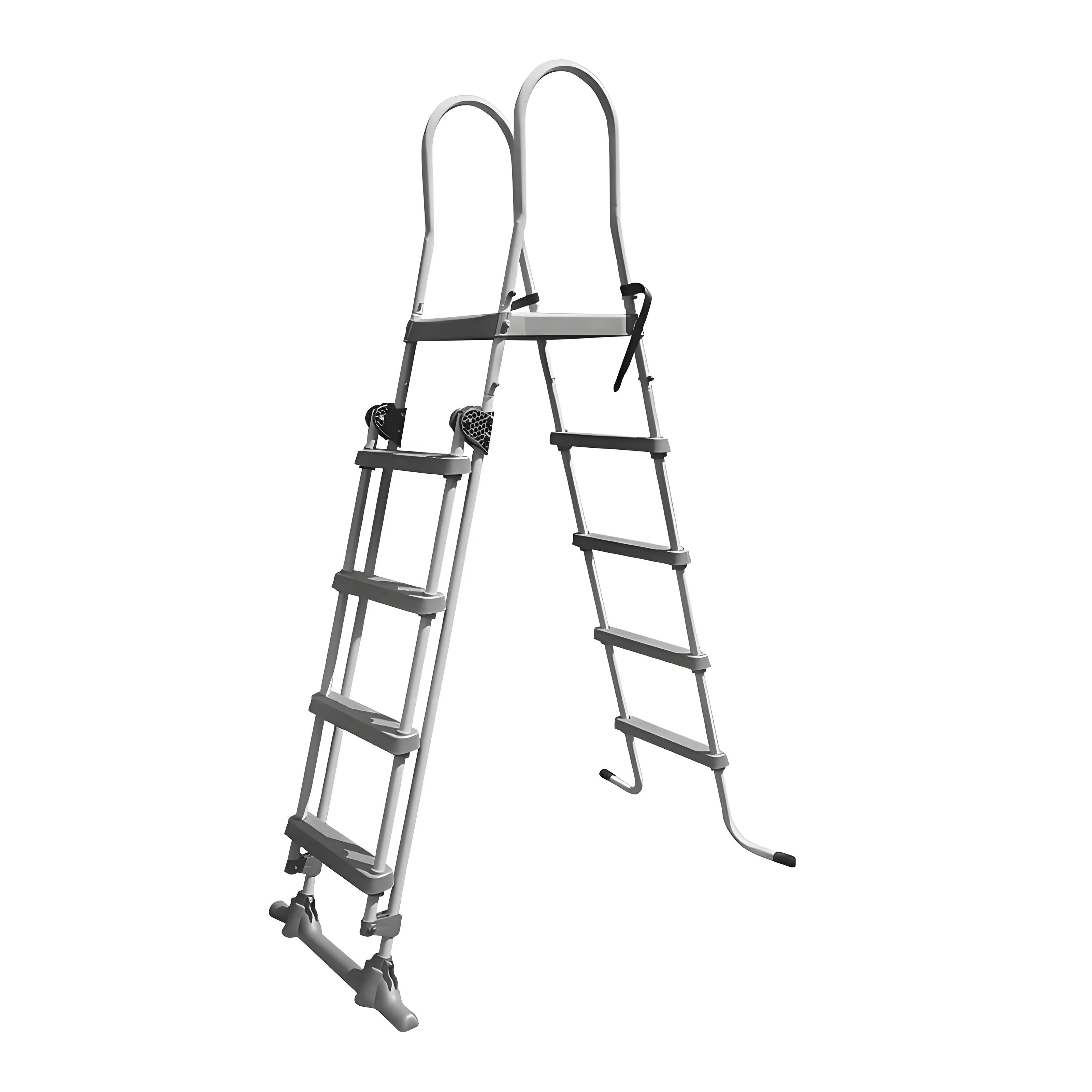 2 Years Warranty Independent Stainless Steel Swimming Pool 5 Step Ladders
