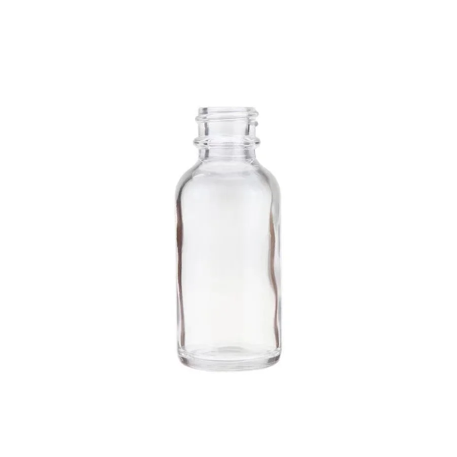 Wholesale 30ml glass dropper bottle Boston bottle glass dropper bottle clear