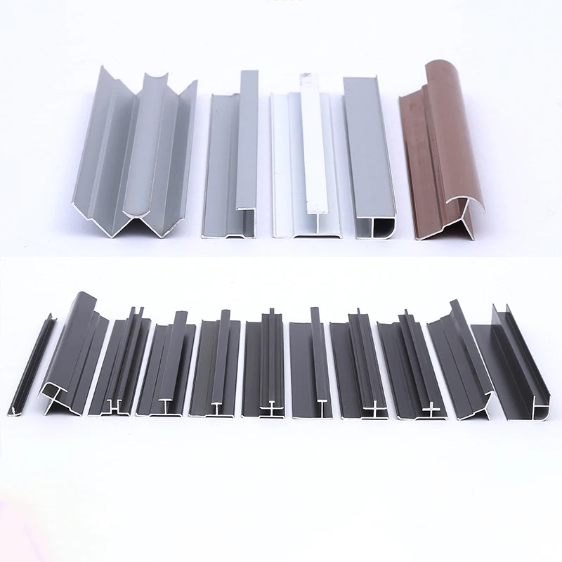 high quality aluminum alloy  tile trim 4/5/8/9/10/12/15/18mm wall panel profiles accessories for Interior decoration