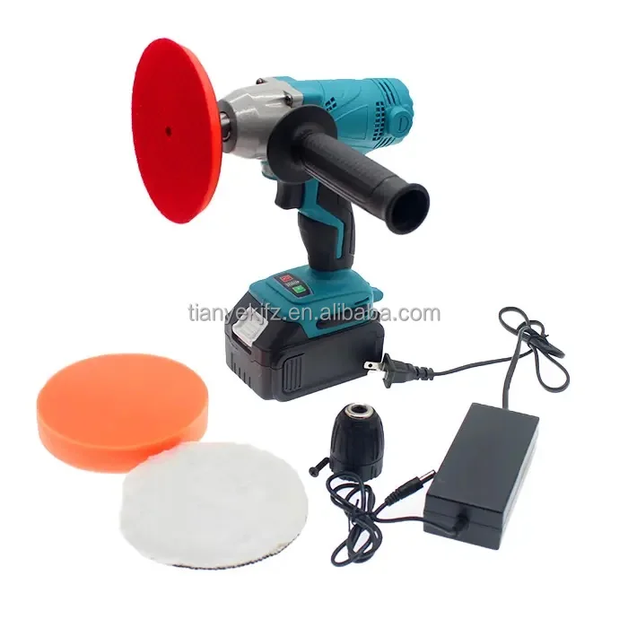 Factory Price Hot Selling 123mm Mini Rotary Orbit Polisher Cordless Car Polisher Rechargeable Battery Industrial Grade