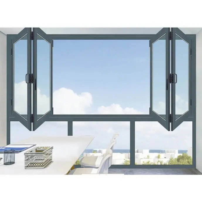 AS2047 Australian Standard Aluminum Waterproof Soundproof Awning By Folding Window